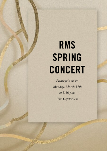 Biotic - Recital Invitation by Kelly Wearstler