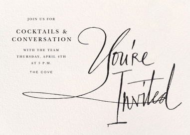 Written in Ink - Party Invitation by Stephanie Fishwick