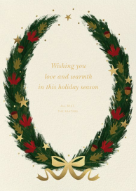 Starry Wreath - Holiday Card by Paperless Post