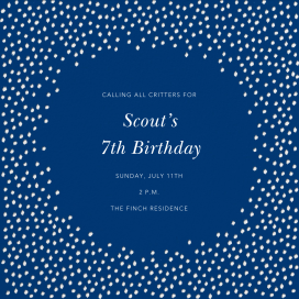 Ikat Dot Home - Birthday Invitation by Oscar de la Renta