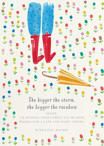 Rainbow Garden - Valentine's Day Card by Mr. Boddington's Studio