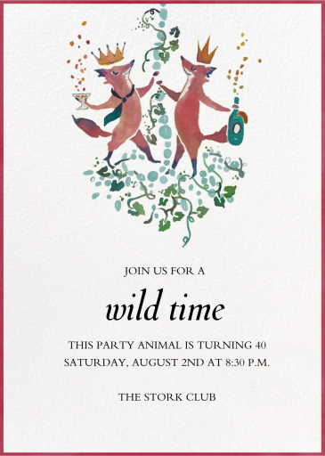 Fox Kingdom - Birthday Invitation by Happy Menocal