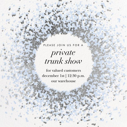 Frosted - Business Event Invitation by Kelly Wearstler