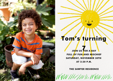 Moment in the Sun (Photo) - Birthday Invitation by Hello!Lucky