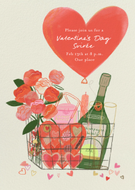 Valentine's Basket - Party Invitation by Maisy Summer