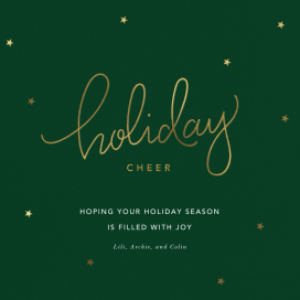 Holiday Curls - Holiday Card by Sugar Paper