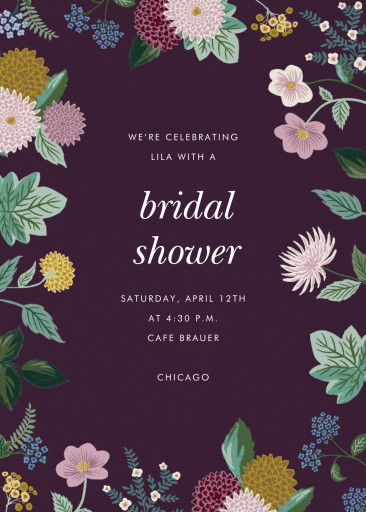 Dahlia - Bridal Shower Invitation by Rifle Paper Co.