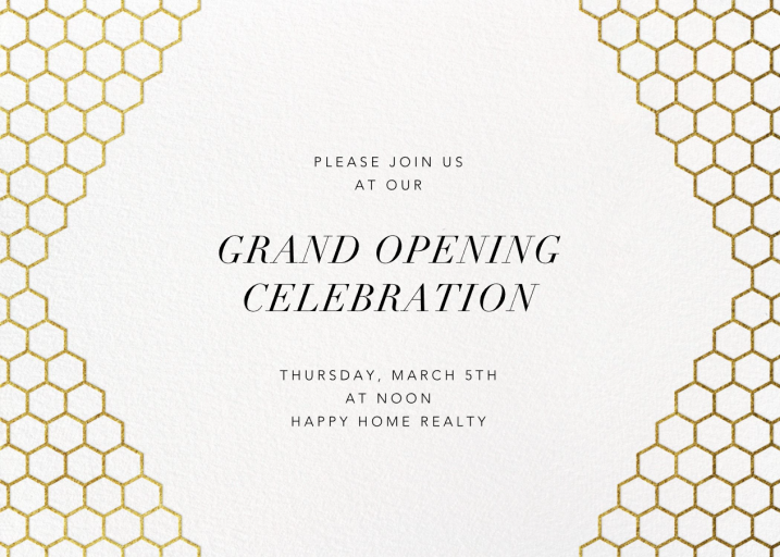 Honeycomb Party - Launch Party Invitation by Paperless Post