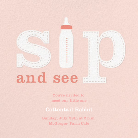 First Sip - Baby Shower Invitation by Paperless Post