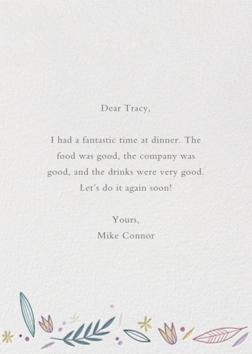 Spring Flowers (Anke Weckmann) - Business Greeting Card by Red Cap Cards - Back