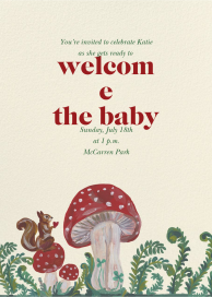 Champignon - Baby Shower Invitation by Nathalie Lété