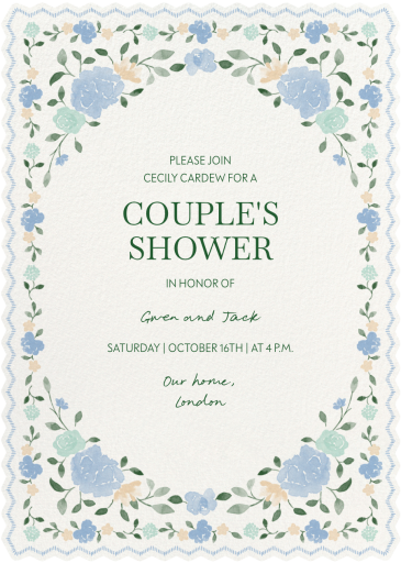 Rosette Charm - Couples' Shower Invitation by Paperless Post