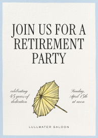 Cocktail Umbrella - Invitation by Martha Stewart