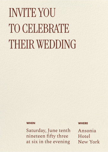 Passing Moments Photo - Wedding Invitation by Paperless Post - Back