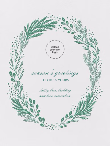 Winter Garden - Business Holiday Card by Paperless Post