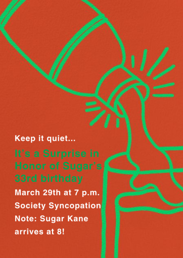 Shake N Roll - Surprise Party Invitation by Paperless Post