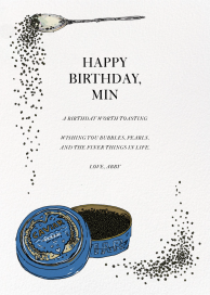 Caviar - Birthday Card by Joana Avillez