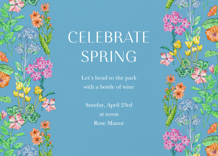 Poet’s Meadow - Spring Party Invitation by Liberty
