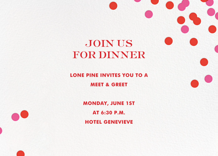 Confetti kate spade new york - Networking Event Invitation by kate spade new york