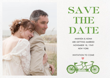 Tandem II (Photo Save the Date) - Save the Date by kate spade new york