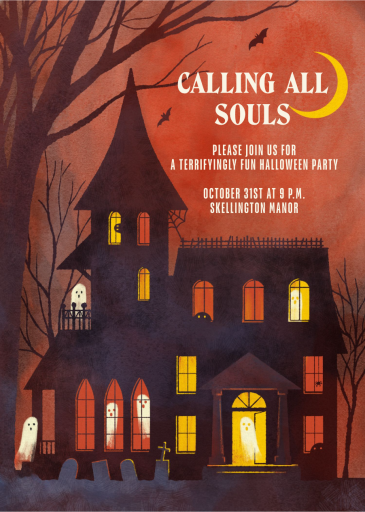 Ghostly Manor - Invitation by Paperless Post