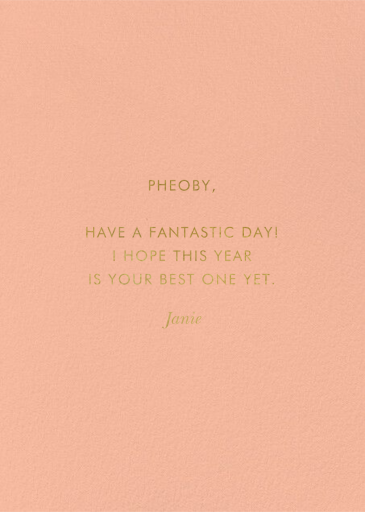 Color Block Birthday - Birthday Card by Rifle Paper Co. - Back