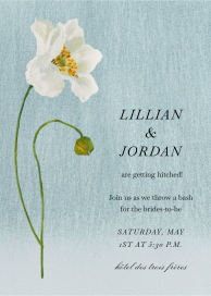 Alpine Poppy - Bridal Shower Invitation by Oscar de la Renta