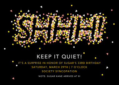 The Surprise is Shaping Up by Paperless Post