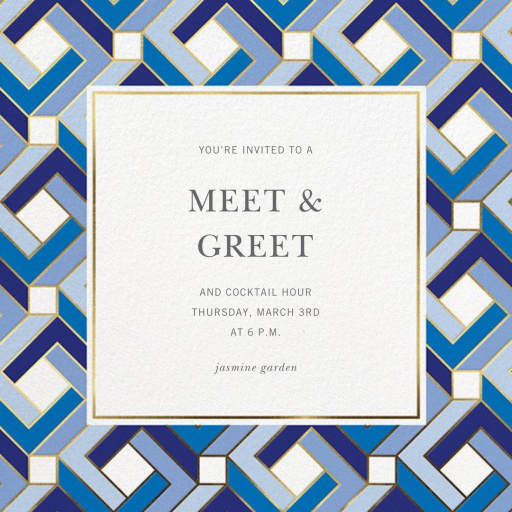 Penrose - Cocktail Party Invitation by Jonathan Adler