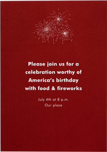 Crimson - 4th of July Invitation by Paperless Post