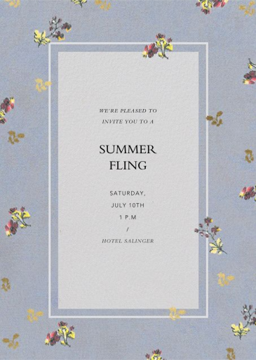 Poppea - Garden Party Invitation by Brock Collection