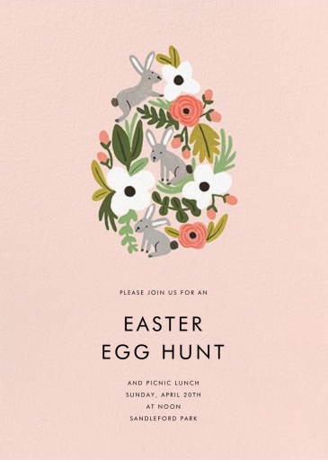 The Rabbit or the Egg - Easter Invitation by Rifle Paper Co.