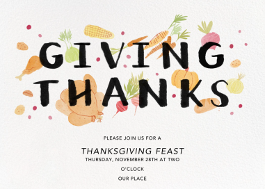 Thanksgiving Morsels by Paperless Post