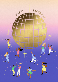 Disco Dance - Birthday Card by Carolyn Suzuki Studio