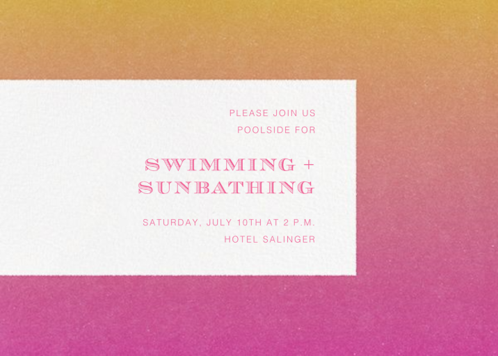 Gradient Edges - Summer Party Invitation by Paperless Post