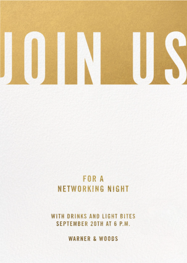 Top It Off - Networking Event Invitation by Paperless Post