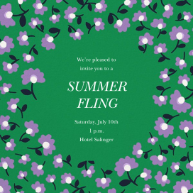 Mini Flowers - Summer Party Invitation by kate spade new york