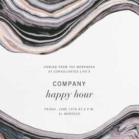 Marbleized - Happy Hour Invitation by Kelly Wearstler