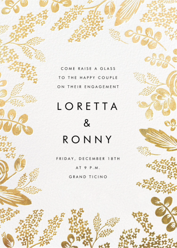 Heather and Lace - Engagement Party Invitation by Rifle Paper Co.