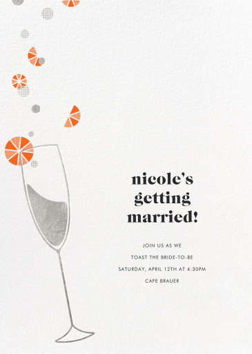 Citrus Fizz - Bridal Shower Invitation by Paperless Post