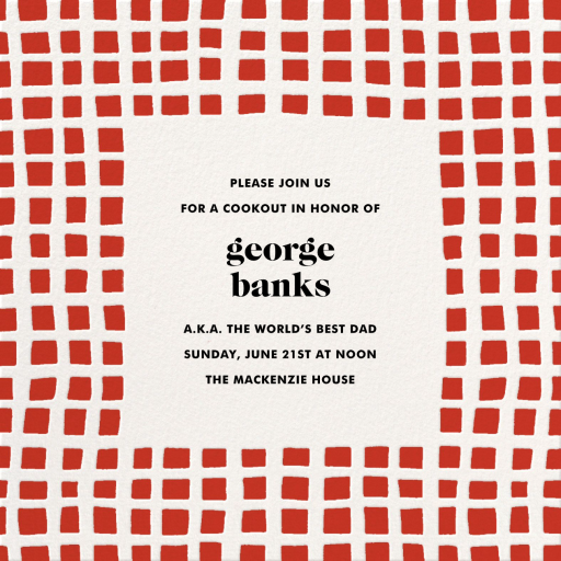 Asymmetric - Father's Day Invitation by kate spade new york