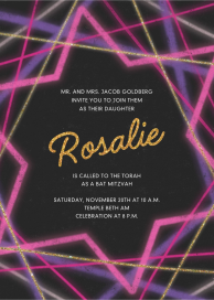 Neon Star - Birthday Invitation by Paperless Post
