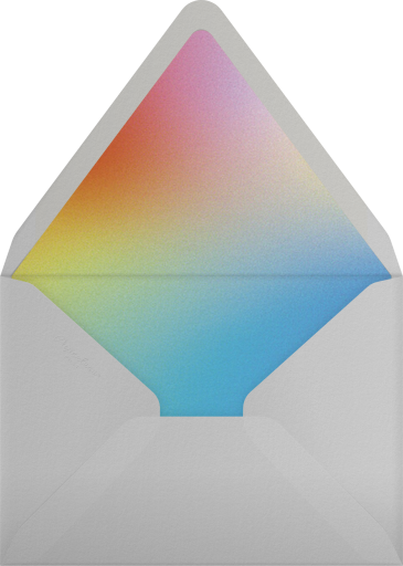 Raining Rainbows - Paperless Post Envelope