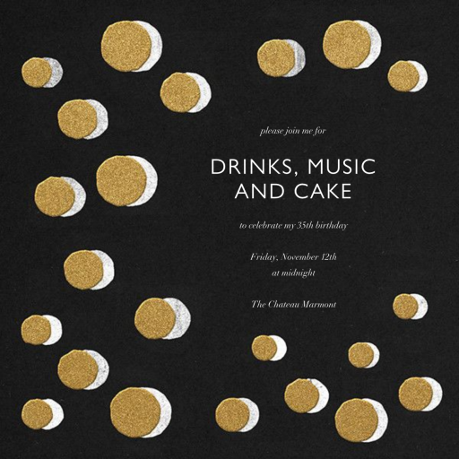 Champagne Toast II - Birthday Invitation by Kelly Wearstler