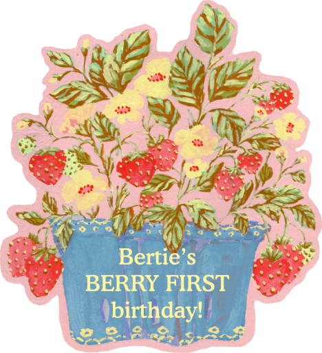 Strawberry Basket Invitation