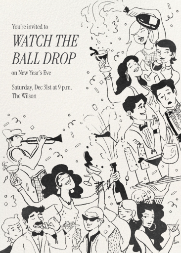 Evening Crew - New Year's Eve Invitation by Paperless Post