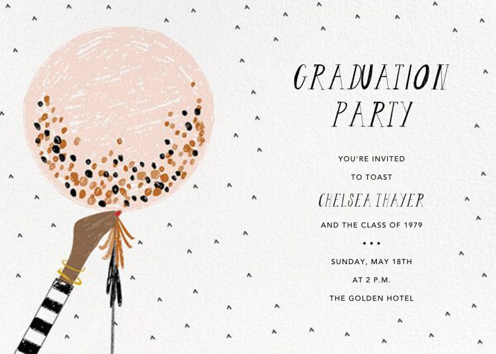 Ready to Burst - Graduation Party Invitation by Mr. Boddington's Studio