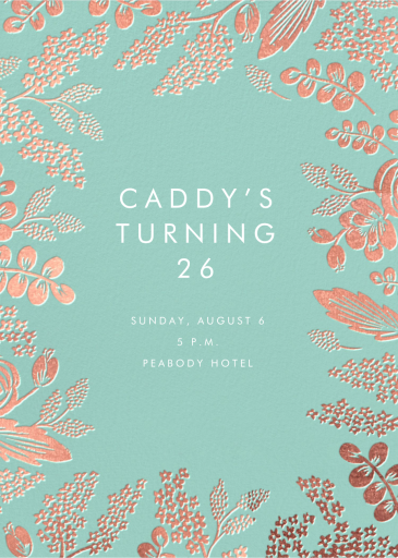 Heather and Lace - Birthday Invitation by Rifle Paper Co.