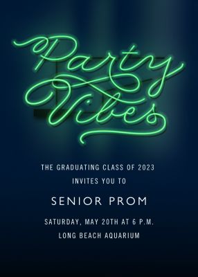 prom party invitations