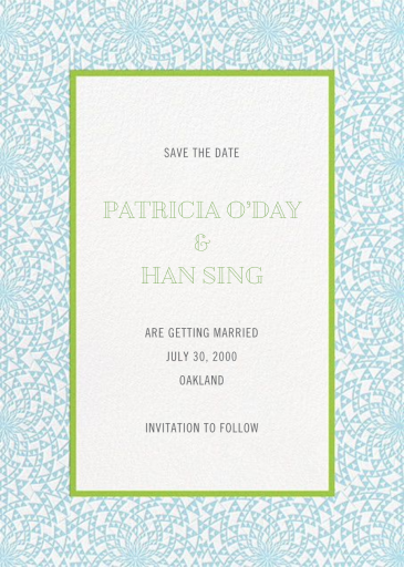 Deco Border - Save the Date by Paperless Post